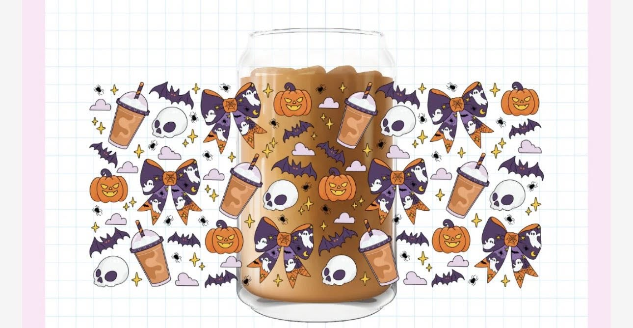 Spooky bows and coffee