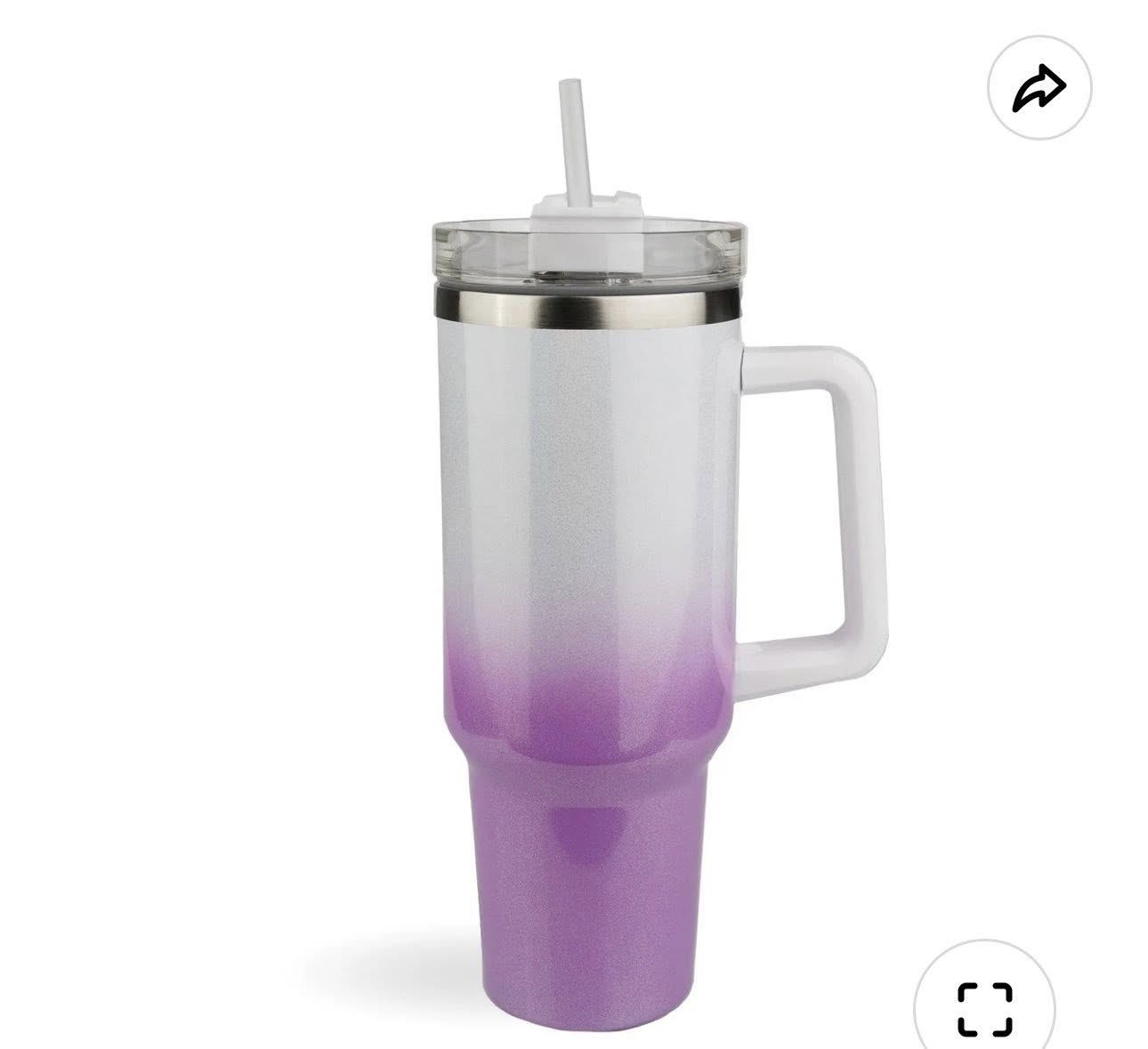 Purple White Glossy 40oz