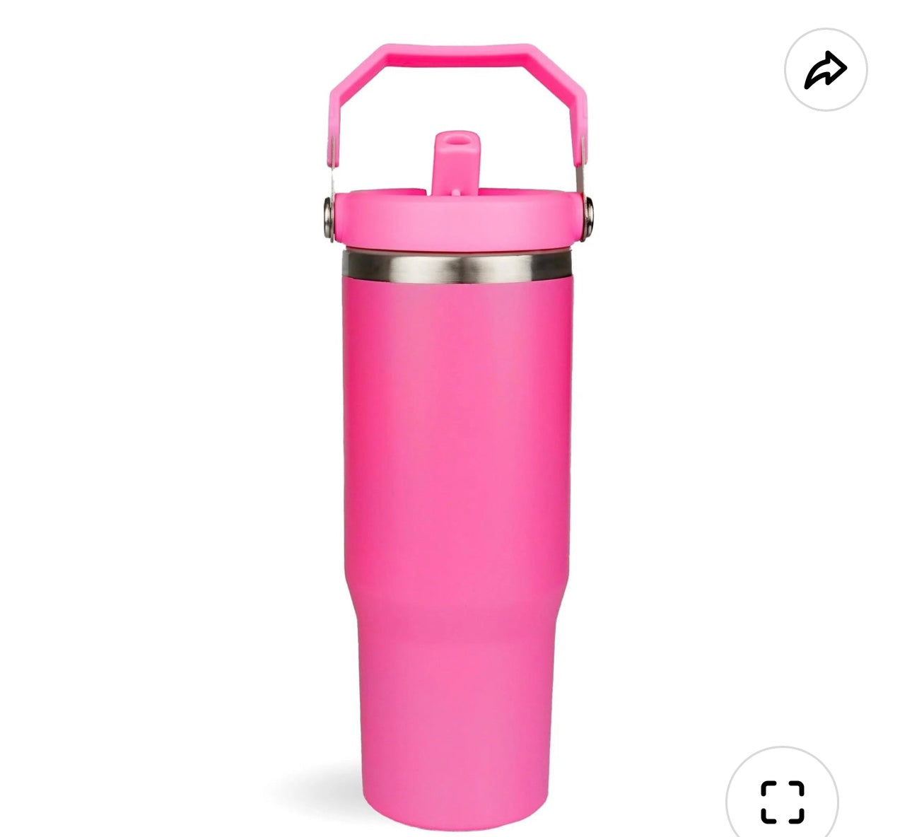 22oz Flip Straw Hot Pink
