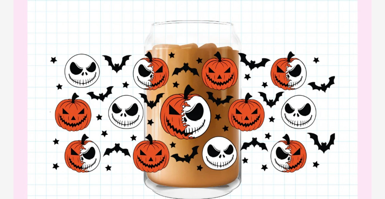 Skeleton pumpkins