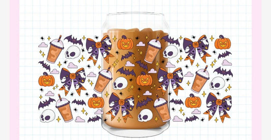Spooky bows and coffee
