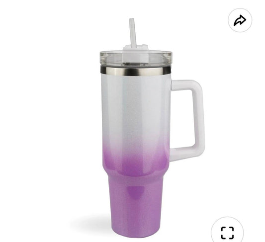 Purple White Glossy 40oz