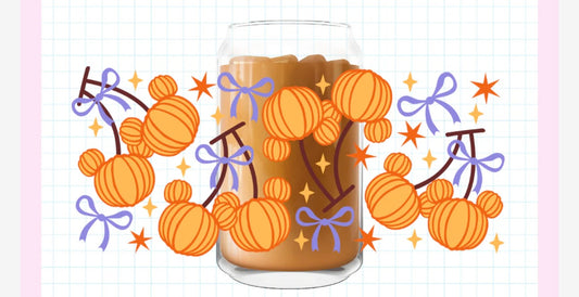 Disney pumpkins and bows