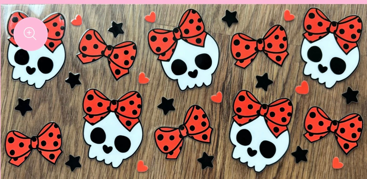 Orange skulls