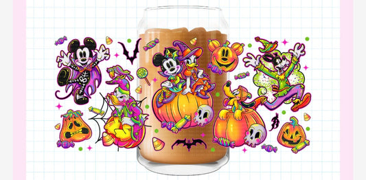 Colorful mickey and friends fall